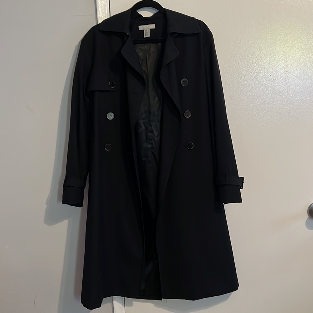 H&M black trench coat